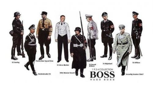Hugo Boss 1934 Collection of Nazi uniforms drawings