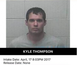 Kyle Thompson mugshot - Burleigh County Sheriffs Department