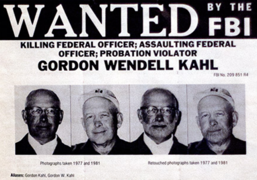 Gordon Wendell Kahl FBI Wanted Poster