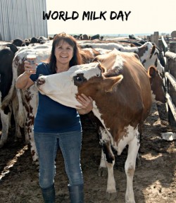 Rita Mosset on the farm - RJDairy Facebook page