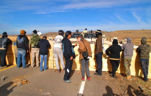 Front line, activists waiting the inevitable 