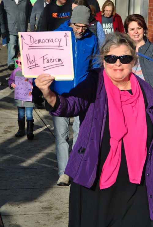 Democracy not fascism - photograph by C.S. Hagen 