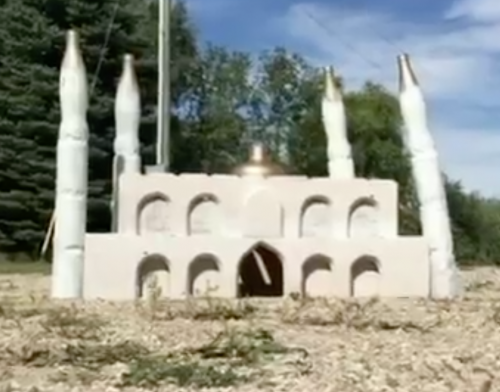 Replica of mosque - video snapshot