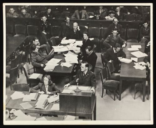 Harriet Zetterberg Margolies during the Nuremberg Trials