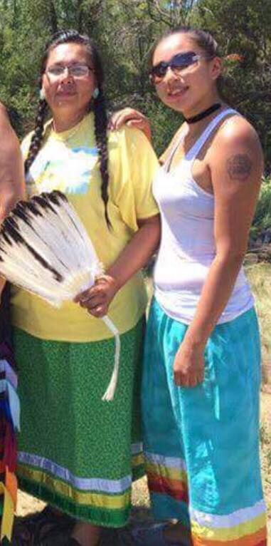 Laycie Williams with her mother, Melaine Stoneman - photograph provided by Melaine Stoneman