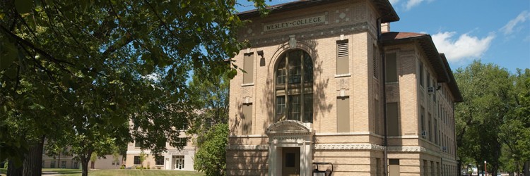 One of the last old Wesley College buildings - photograph provided by UND