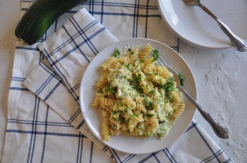 Creamy Zucchini Rotini - Benjamin Myhre