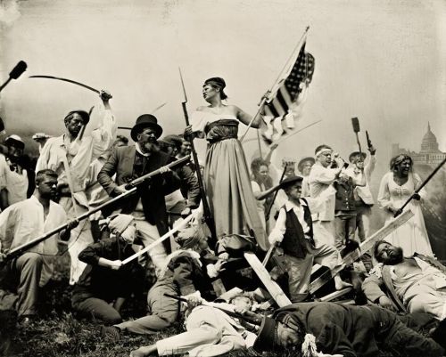 “Liberty trudges through injustice.” - wet plate by Shane Balkowitsch