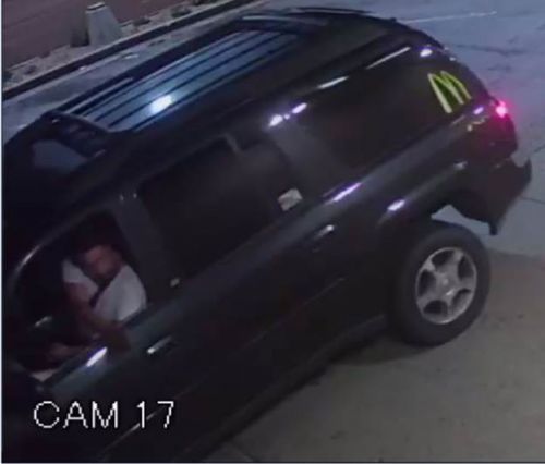 Fargo Police looiing for the driver of this vehicle, pictured here with handgun, at McDonalds on Main Street - photograph provided by Fargo Police