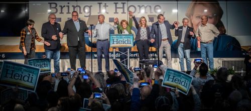 The final Democratic push for North Dakota candidates - photograph by Raul Gomez