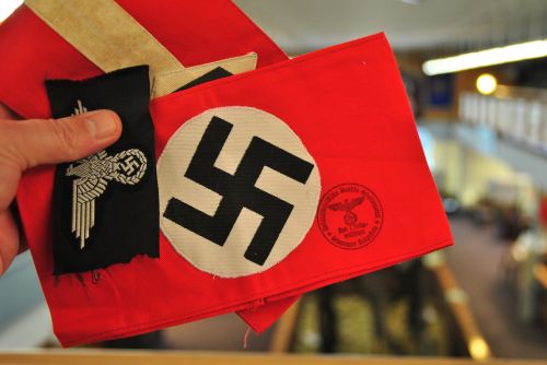 Nazi armband in Valley City, ND - photograph by C.S. Hagen