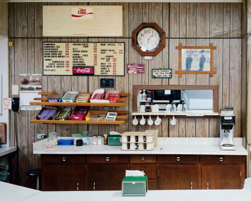 Cafe Hannah, North Dakota - photograph by Lew Ableidinger