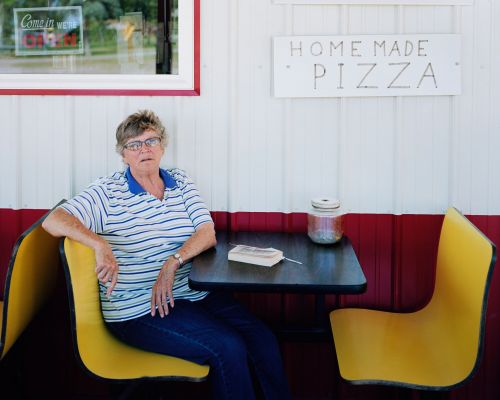 Nila, Bearcat Cafe, Vivian, South Dakota - photograph by Lew Ableidinger