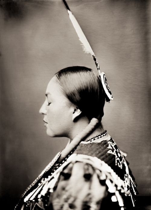 Kristen Joy Tootoosis - wet plate photograph by Shane Balkowitsch