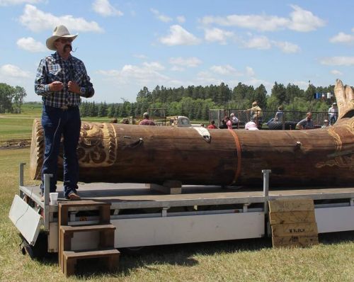 Bill Lowman at Taylor Horsefest with bloch - photograph by Sabrina Hornung