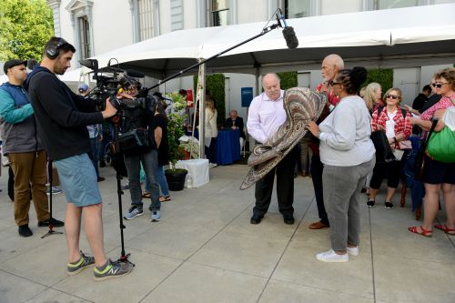 Taping of an item being appraised at the ANTIQUES ROADSHOW production event on Monday, May 13, 2019 at the Crocker Art Museum in Sacramento CA. -  photograph by Meredith Nierman for WGBH 2019