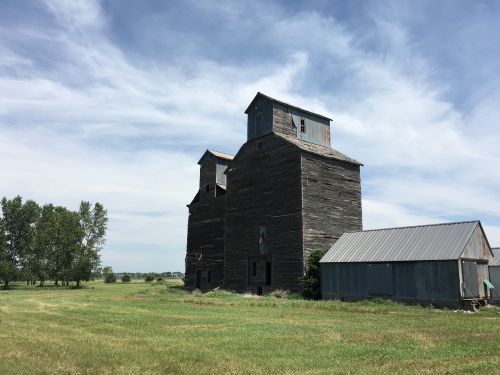 Esmond elevator - South Dakota Public Broadcasting producer Stephanie Rissler 