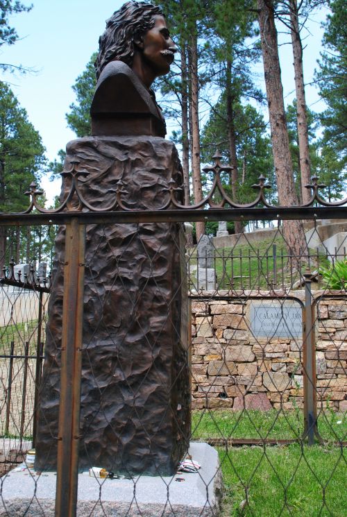 Wild Bill Hickock's gravesite next to Calamity Jane in Deadwood - photograph by C.S. Hagen