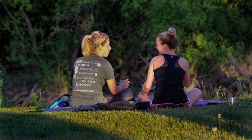 Yoga on the Farm - photograph provided by Mara Solberg