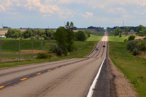 Along Highway 30 outside of Medina - photograph by C.S. Hagen