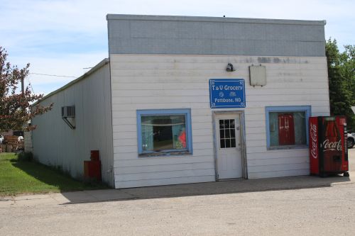 In the family for two generations the T& V Grocery in Pettibone is one of the last of its kind in North Dakota - photograph by C.S. Hagen