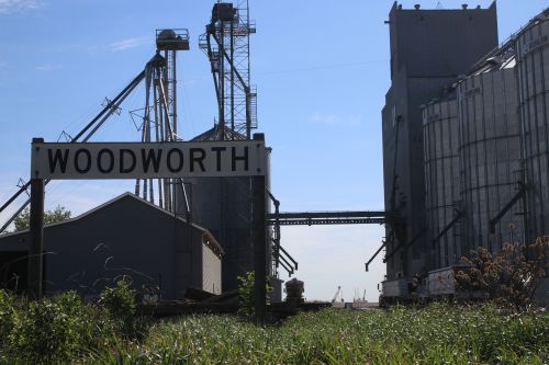 Welcome to Woodworth - photograph by C.S. Hagen