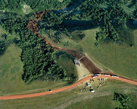 1 million gallon brine spill from Crestwood's Arrow Pipeline on July 8, 2014 - photograph by Sarah Christianson and provided by the Dakota Resource Council