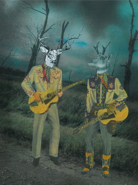 Where the deer and the antelope play - artwork by Sabrina Hornung