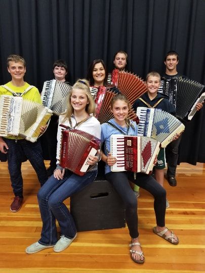 Accordion class of 2018 - photograph provided by Janet Laymon Wolff