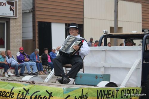 Hunter Heinrich playing accordion - photograph provided by Hunter Heinrich