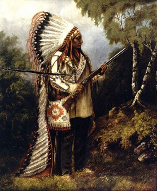 Sitting Bull portrait by Caroline Weldon 1890