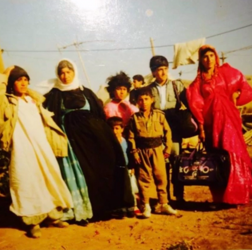 The Brifki family in Turkey preparing to leave for America - photograph provided by Jihan Brifki