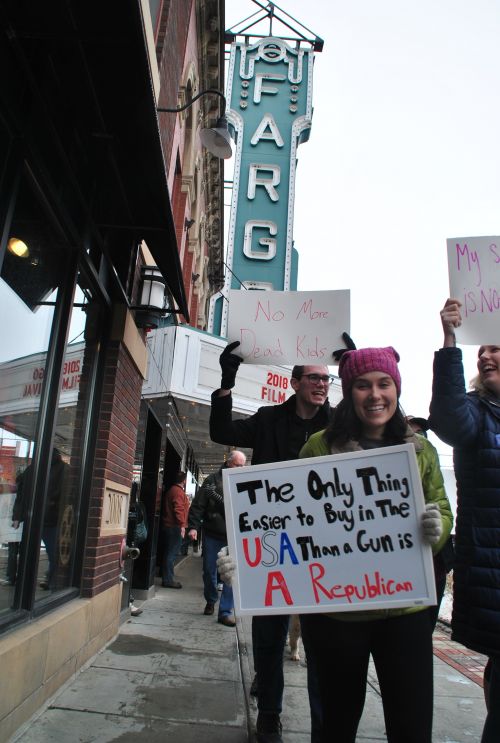 Protest in Fargo - photograph by C.S. Hagen
