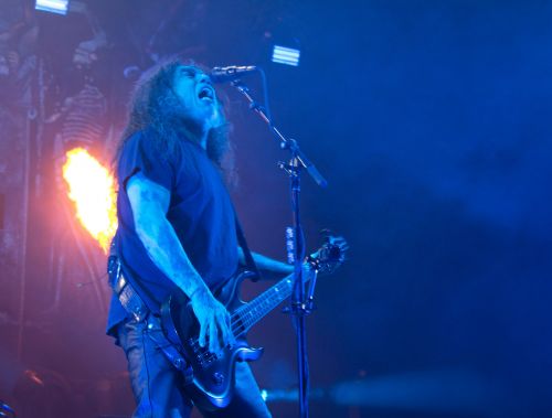 Slayer's Tom Araya - photograph by Sabrina Hornung