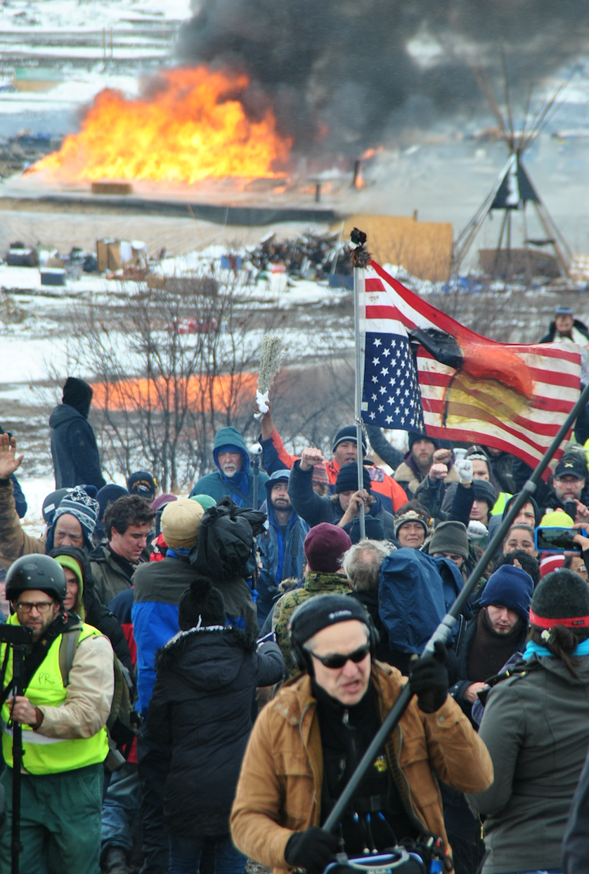 Eviction Day at the camps outside of Standing Rock - photo by C.S. Hagen