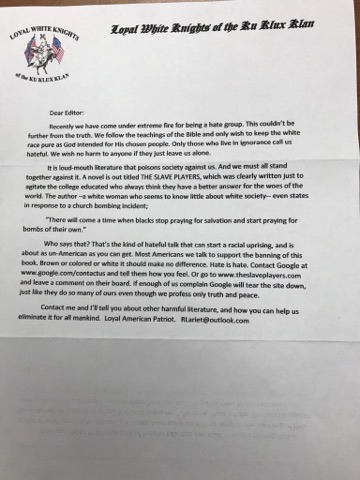 KKK letter sent to university newspapers in North Dakota