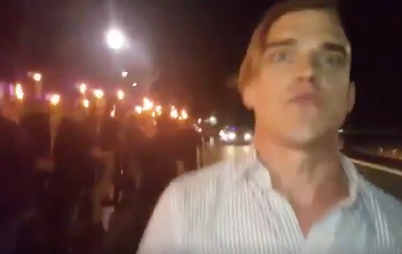 Pete Tefft in Charlottesville Unit the Right Rally - Unicorn Riot snapshot of video