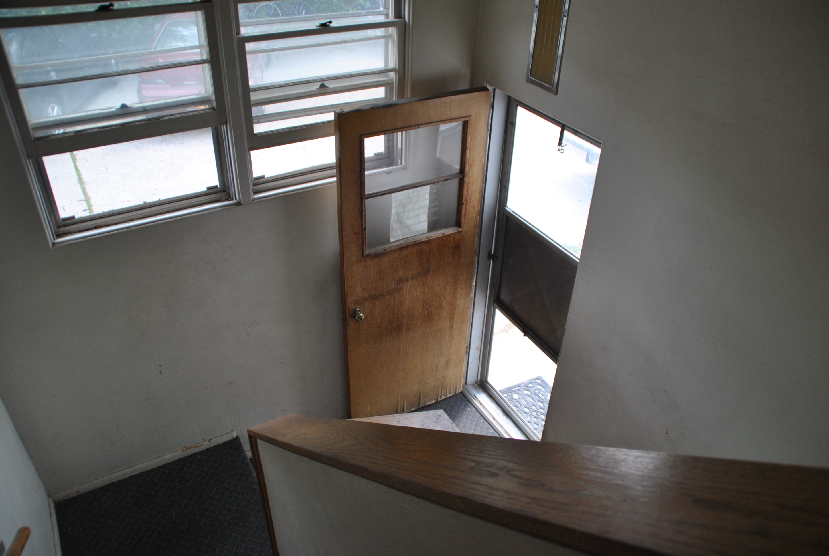 The backdoor, easily accessible from apartment #5 - photo by C.S. Hagen