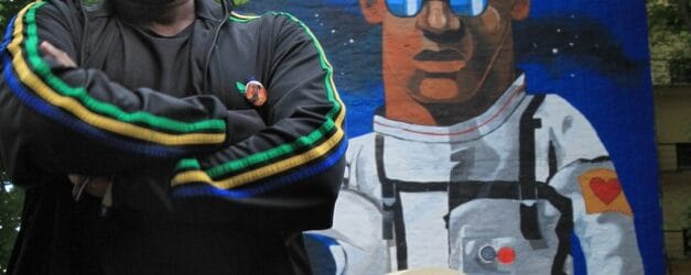 ​Mural artist Cassius Fadlabi