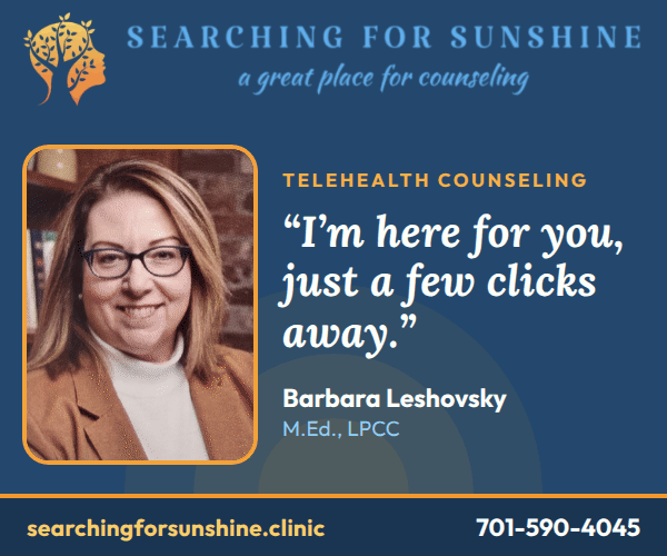 Searching for Sunshine — Telehealth 600x500
